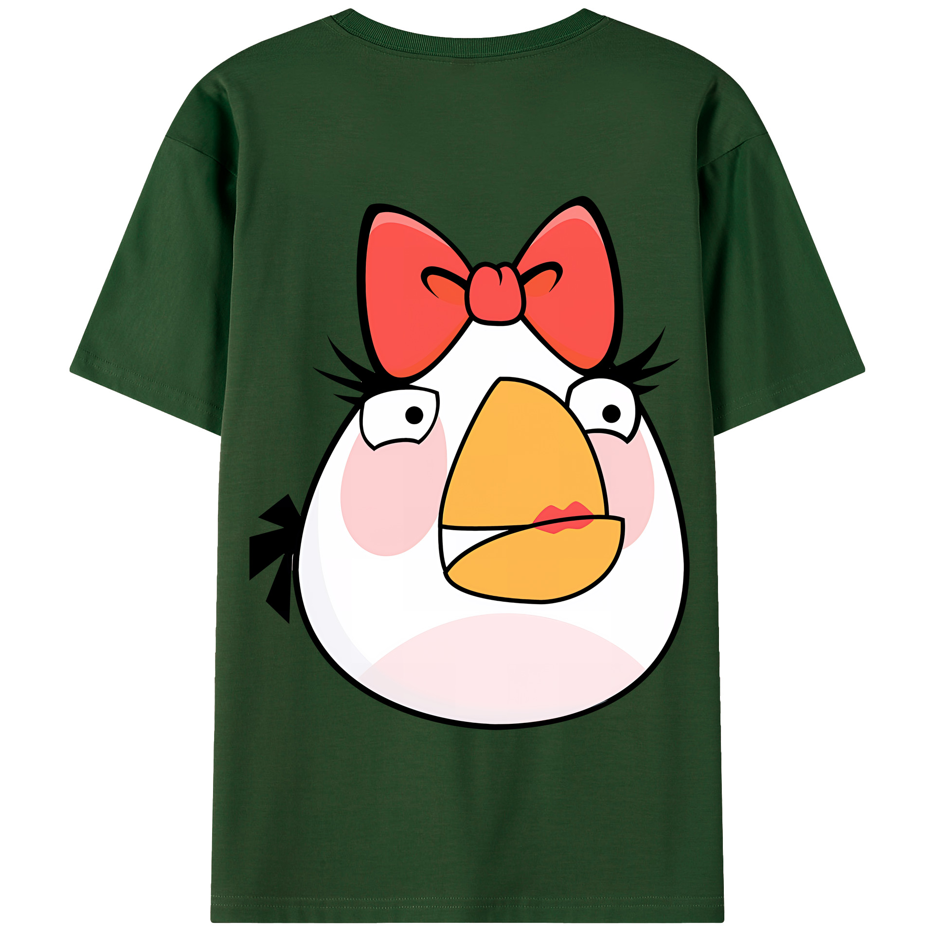 （画像用） Angry Birds アングリーバード 綿100％半袖Tシャツ（背面プリント）